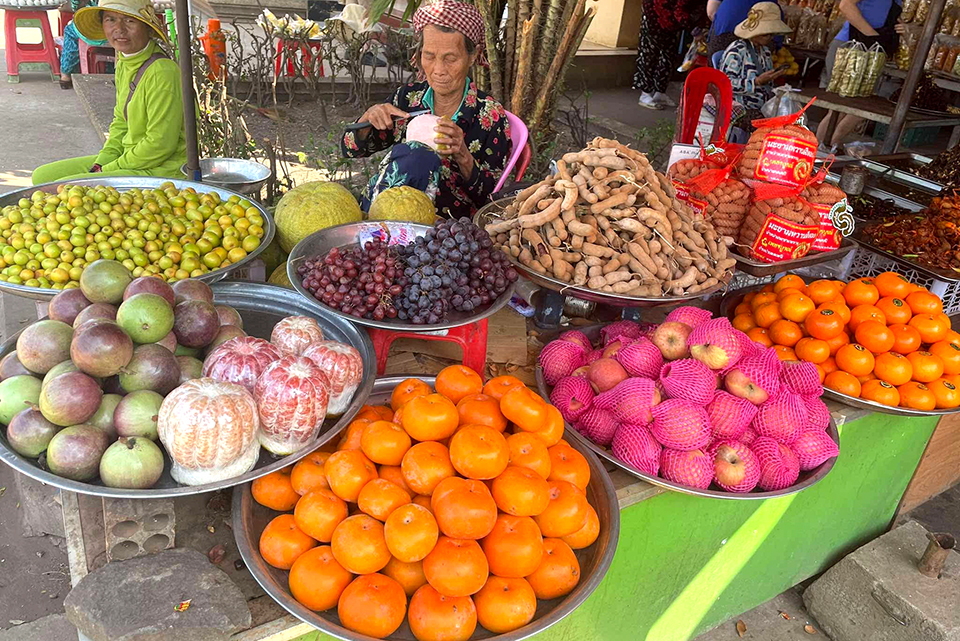 Kambodzsa gyümölcsárus